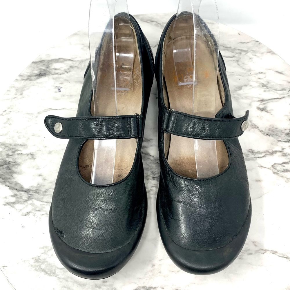 Palladium Black Leather Mary Janes 7/38 Sporty Balletcore Y2K Retro Preppy - Picture 6 of 15